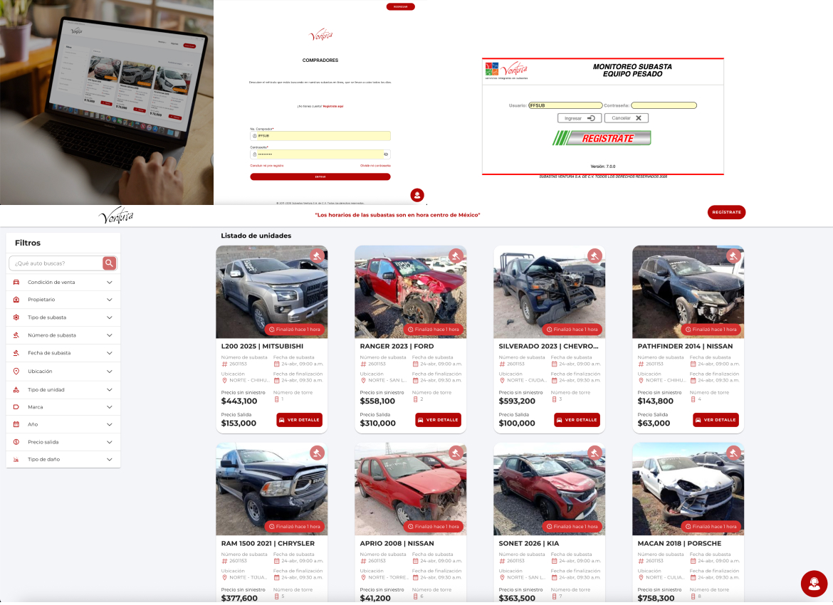 Sistemas fragmentados antes de la app unificada